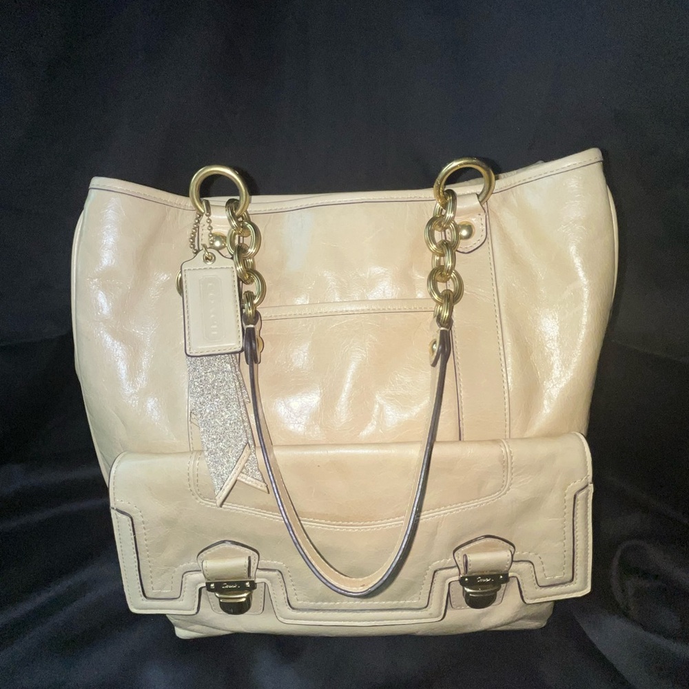 Coach Leather Tote Bag